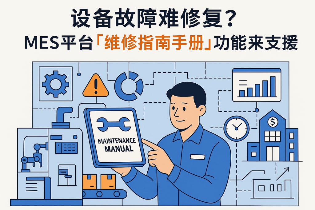设备故障难修复？MES 平台「维修指南手册」功能来支援